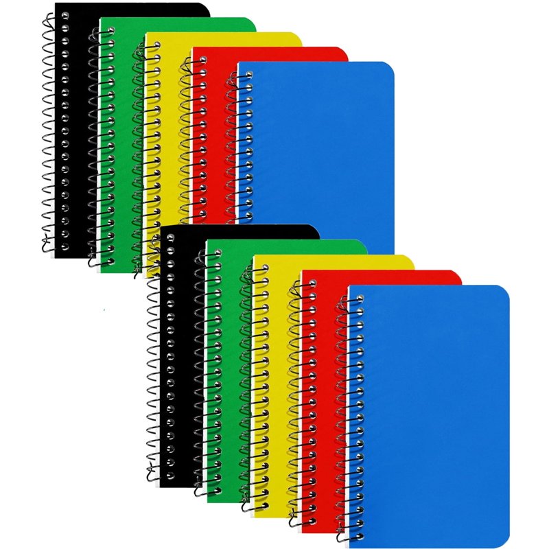 Mini Pocket Notebooks Set - 12 Assorted 3x5 Inch Lined Memo Pads for Home Office School
