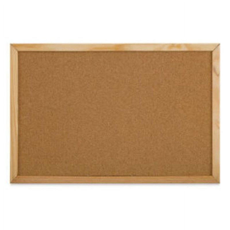 12x18 Inch Cork Bulletin Board with Wood Frame - Self-Healing Surface