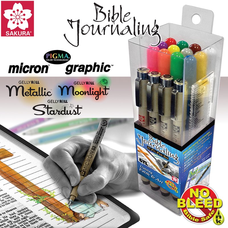 Bible Journaling Kit - 17 Piece Art & Scripture Writing Set