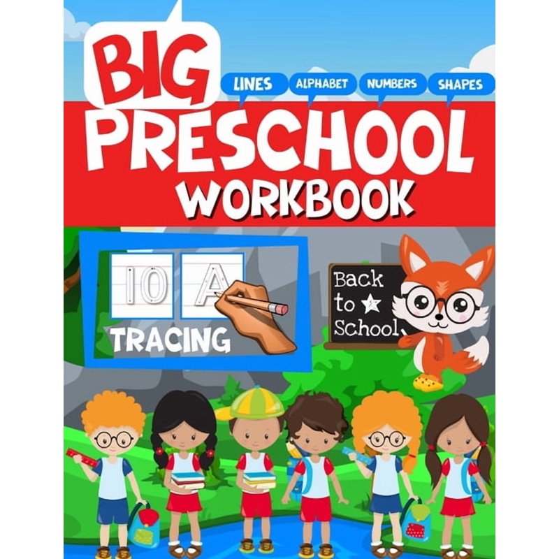 Preschool Tracing Workbook for Kids 2-5 Years - Letters Numbers Shapes