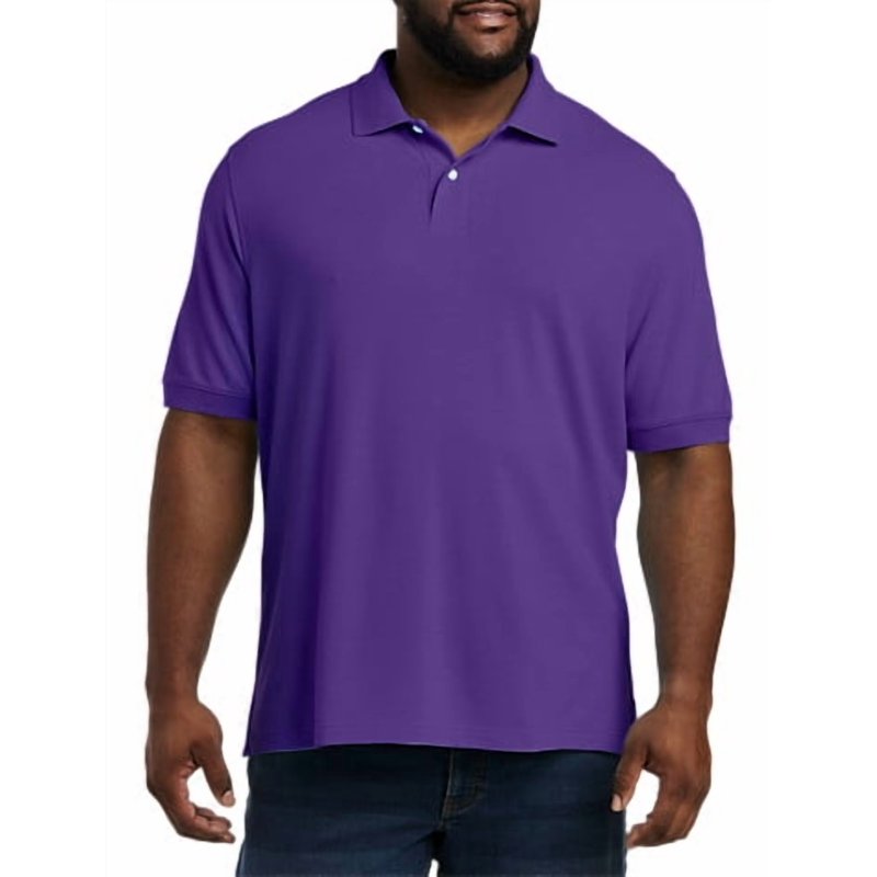 Big & Tall Piqué Mesh Polo Shirt for Men - Comfortable Cotton, Versatile Fit