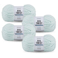 Super Bulky Polyester Yarn 4-Pack - Soft Chenille for Knitting & Home Decor