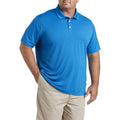 DXL Big & Tall Golf Polo Shirt for Men, Solid Blue, 5XLT