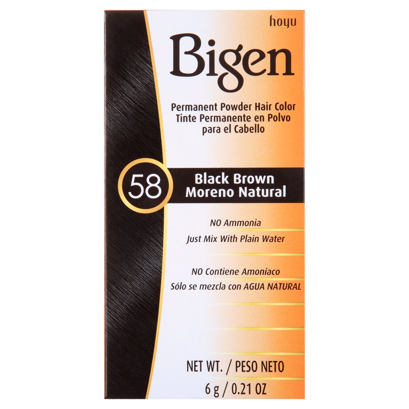Permanent Powder Hair Color - Black Brown 58 | Gray Coverage & Natural Shine