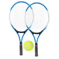 Kids Tennis Racket Set with 2 Junior Rackets, Ball & Bag - 21 Inch