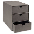 Heavyweight Recycled Fiberboard 3-Drawer Desktop Organizer for Office & Makeup