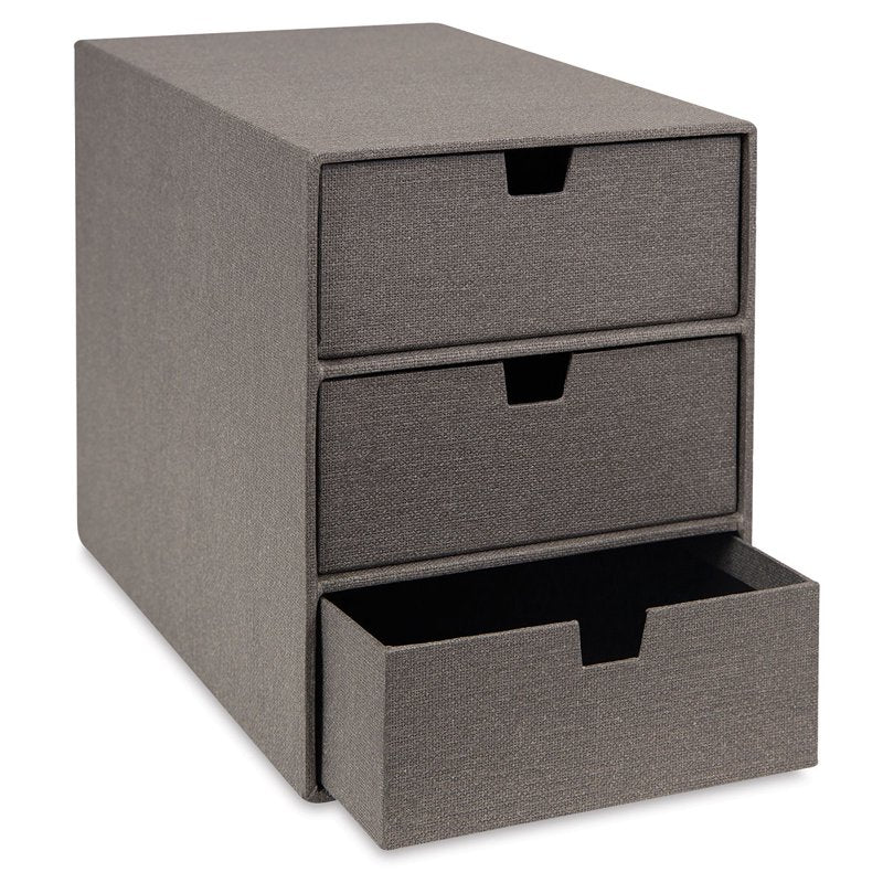 Heavyweight Recycled Fiberboard 3-Drawer Desktop Organizer for Office & Makeup