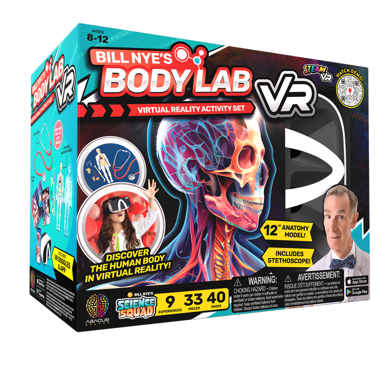 Kids Science Exploration Kit with Anatomical Body Model & VR Goggles