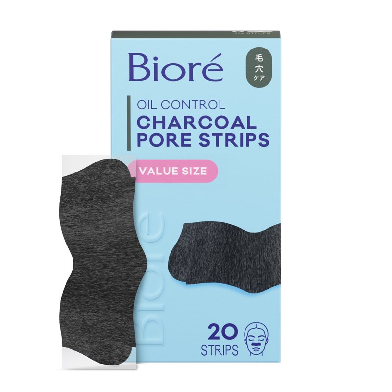 Charcoal Blackhead Remover Pore Strips for Deep Skin Cleansing - 20 Pack