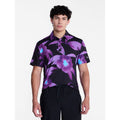Men's Polo Shirt with UPF 50+ Sun Protection and Floral Print