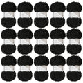 Faux Fur Yarn Bulk Pack for Knitting Crochet & Weaving - Super Bulky 15 Pack
