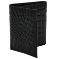 Blackcanyon Outfitters RFID Crocodile Embossed Leather Trifold Wallet - Black or Brown
