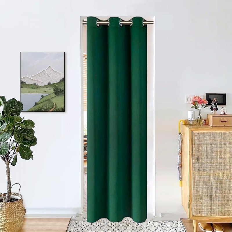 Blackout Door & Closet Curtain 37x84 Inch Thermal Insulated Room Darkening Panel