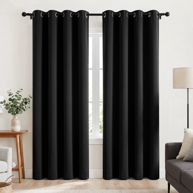 Blackout Curtains Set of 2 - Thermal Insulated Room Darkening Drapes for Bedroom & Living Room