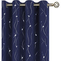 Thermal Insulated Blackout Curtains Set for Bedroom - Grommet Room Darkening Window Drapes