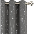 Blackout Curtain Set 84 Inch Length Room Darkening Grommet Thermal Insulated Window Drapes