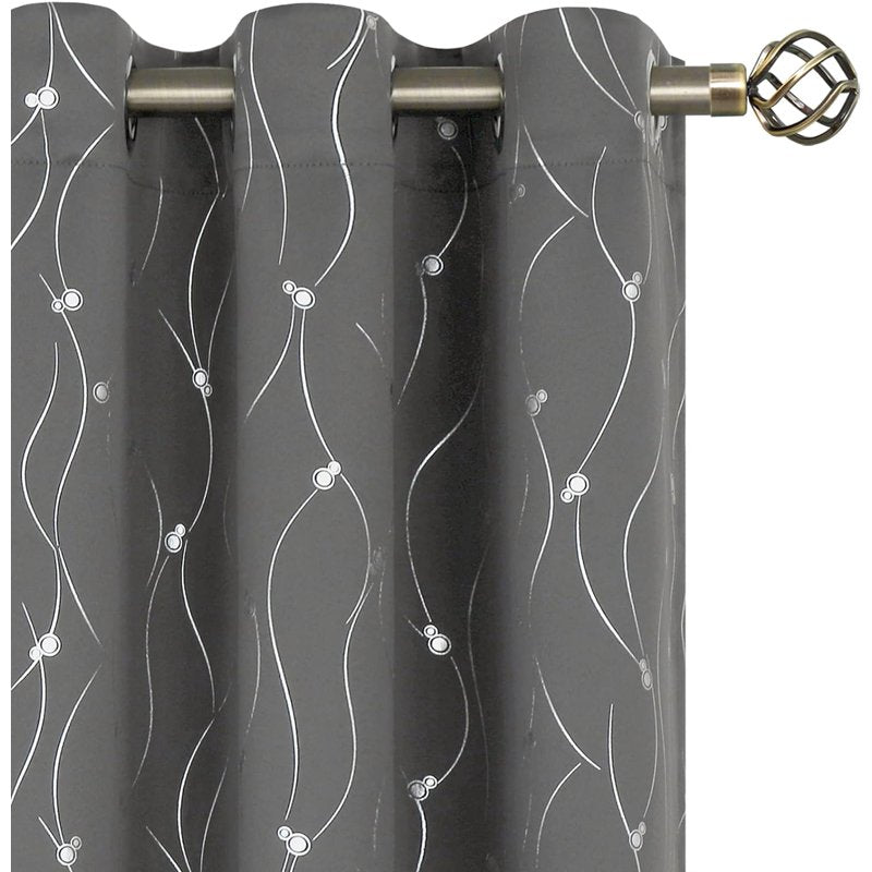 Blackout Curtain Set 84 Inch Length Room Darkening Grommet Thermal Insulated Window Drapes