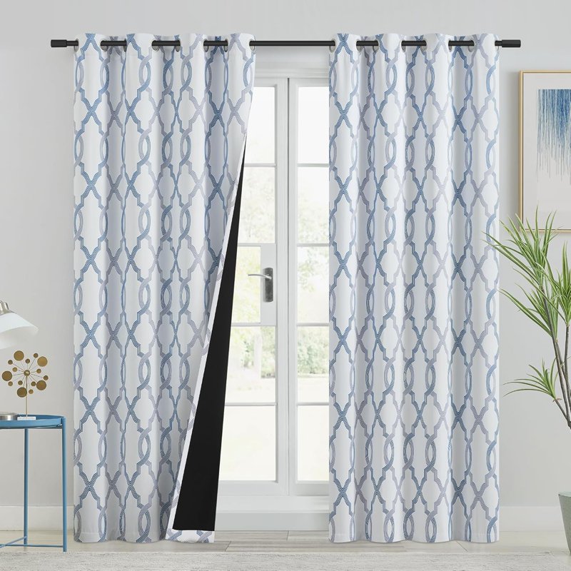 Blackout Window Curtains for Bedroom and Living Room - Insulated Grommet Top Drapes, Multiple Sizes