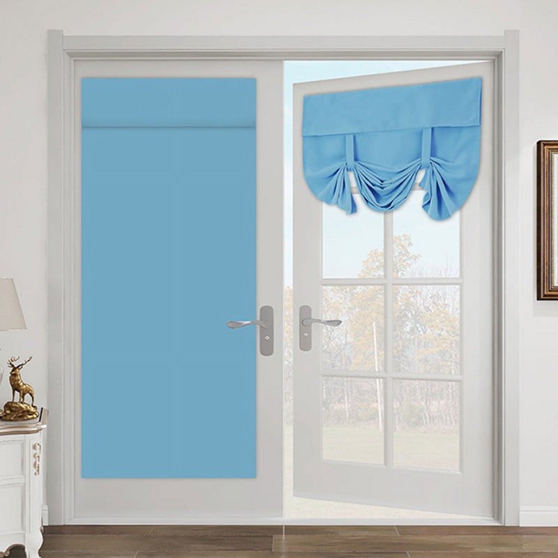 Blackout Door Curtain - Thermal Insulated Privacy Shade for French & Front Doors