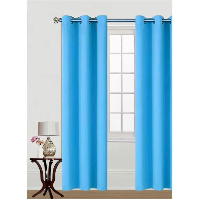 Thermal Blackout Window Curtains Set of 2 - Room Darkening Grommet Panels, 37x84 Inches