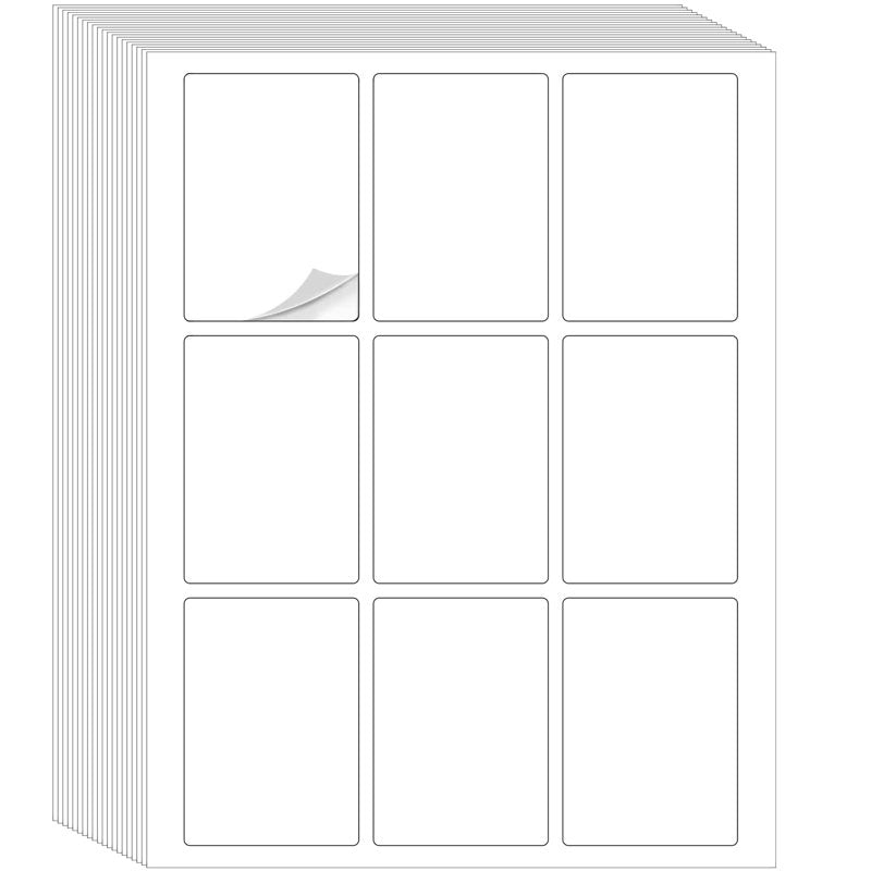 Blank Playing Card Stickers - Custom Printable Labels for Poker Size Decks - 216 Pack