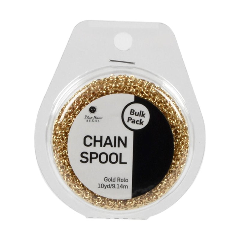 Imitation Gold Chain Roll for DIY Jewelry Making - 10 Yards, Unisex, Craft Supplies