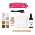 Jewelry-Making Kit with UV Resin Hoop & Stud Earrings - Multi-Color