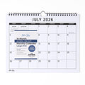 Large Print Academic Year Wall Calendar 2026-2027, 11 x 8.75 Inch, Durable Twin Wire Binding