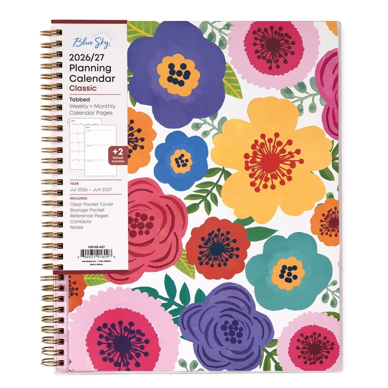 Academic Planner 2026-2027 | Blue Sky Mahalo Daily & Monthly Organizer