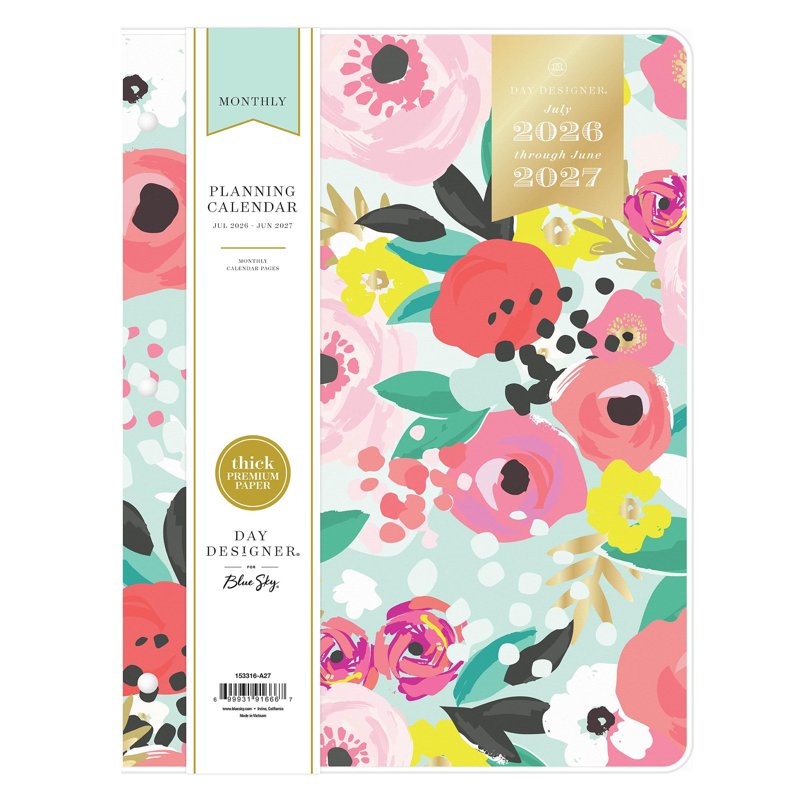 Academic Year Planner Calendar 2026-2027 - August to June, 8.5x11 Mint Cover