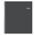 2026 Blue Sky Monthly Planner 8x10 Passages Charcoal Metallic