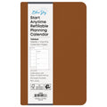 Blue Sky Perpetual Monthly Weekly Planner 5x8 Faux Leather Tan