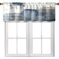 Modern Abstract Window Valance Curtains for Kitchen & Living Room, 18x52 Inch