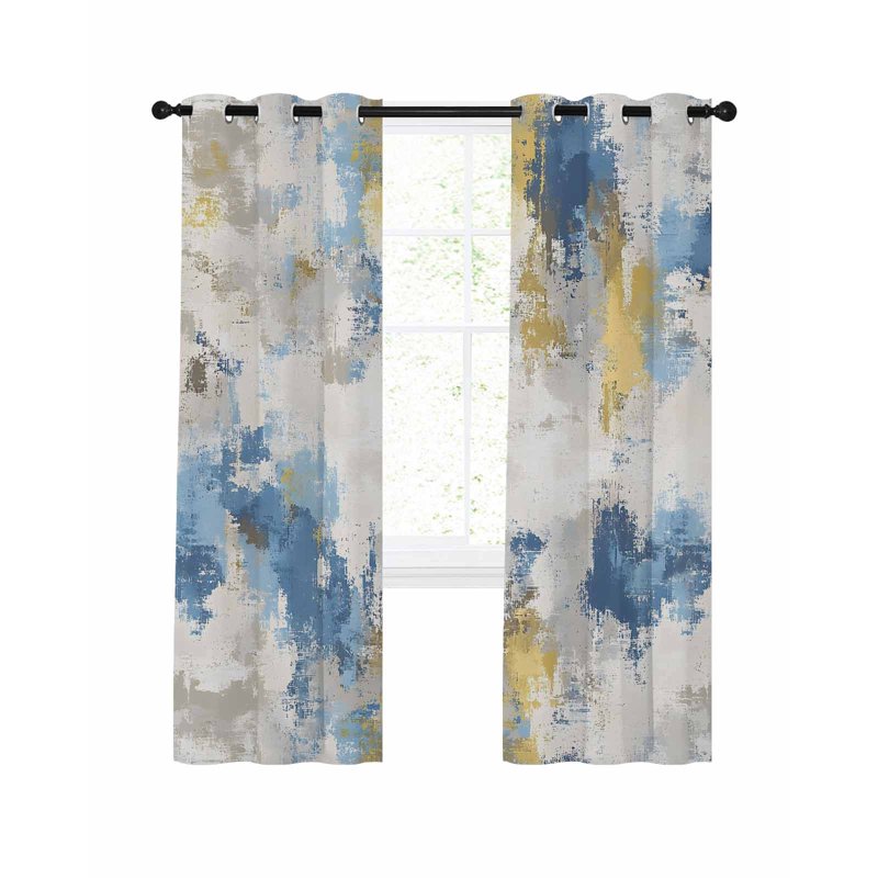 Blackout Window Curtain Panels 72 Inches Long for Bedroom Living Room Thermal Insulated Darkening Drapes
