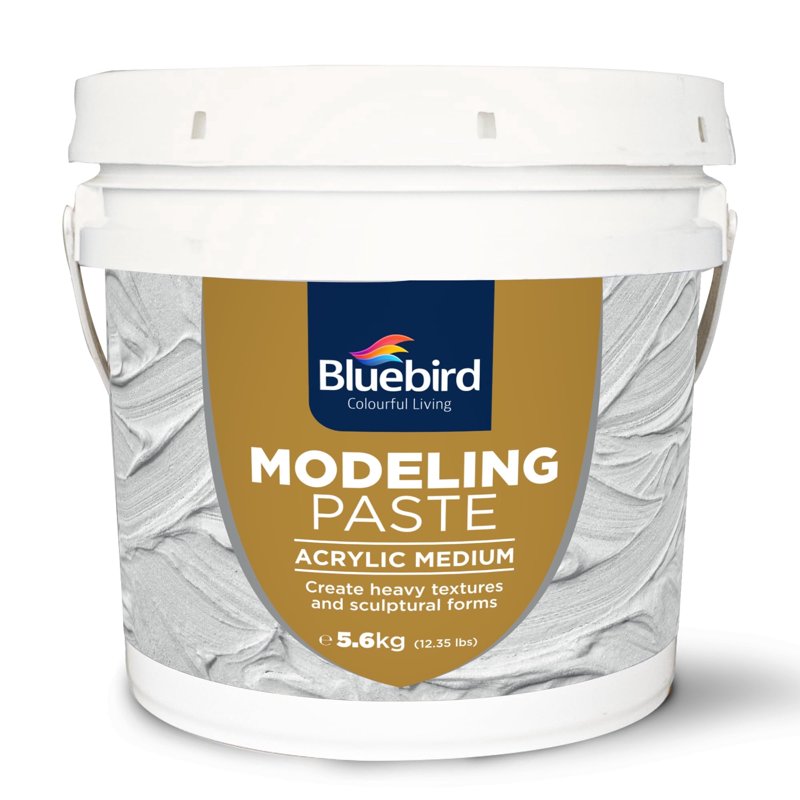 High Density White Modeling Paste - 4L Acrylic Texture Medium for Art & Sculpting