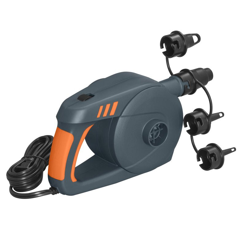 Electric Air Pump for Inflatables - Fast Inflator & Deflator with 4 Nozzles