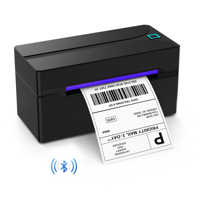 Bluetooth Thermal Shipping Label Printer 4x6 Portable for Small Business