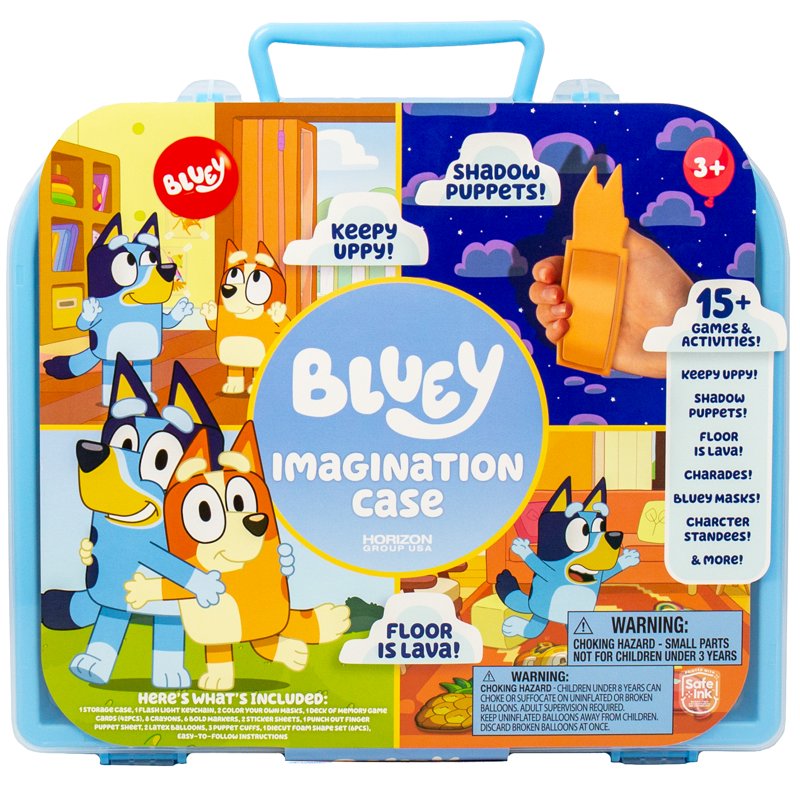 Bluey Imagination Play Case for Kids Ages 3+ - Storage & Activity Kit