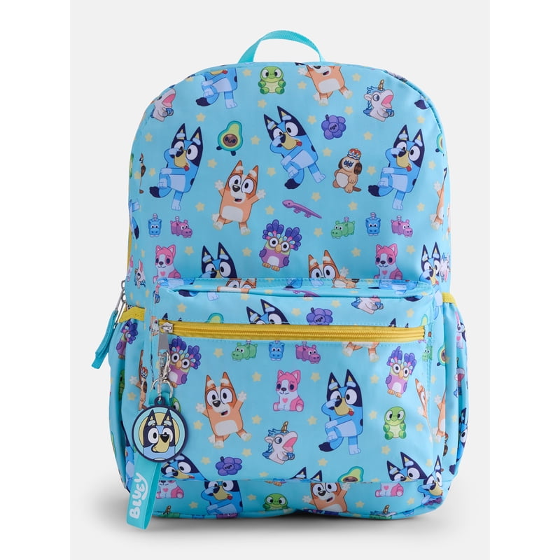 Kids' 17-Inch Bluey Play Time Print Laptop Backpack for School & Travel