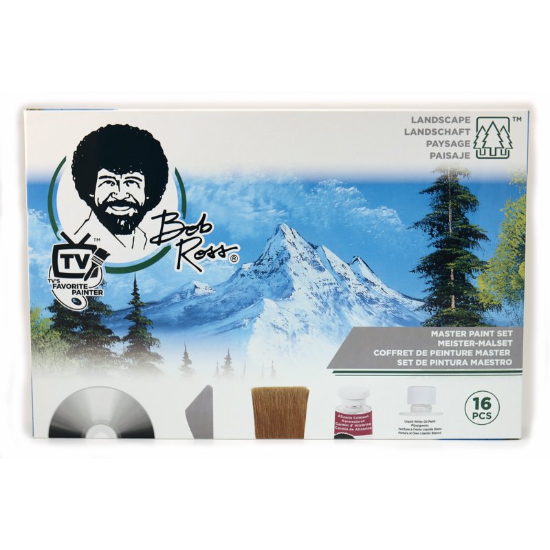 Bob Ross Paint Set with Oil Colors and Brushes - Art & Craft Supplies