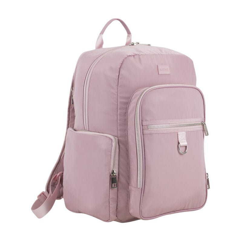 Essential Backpack with Trolley Sleeve - Large Capacity, Dusty Pink