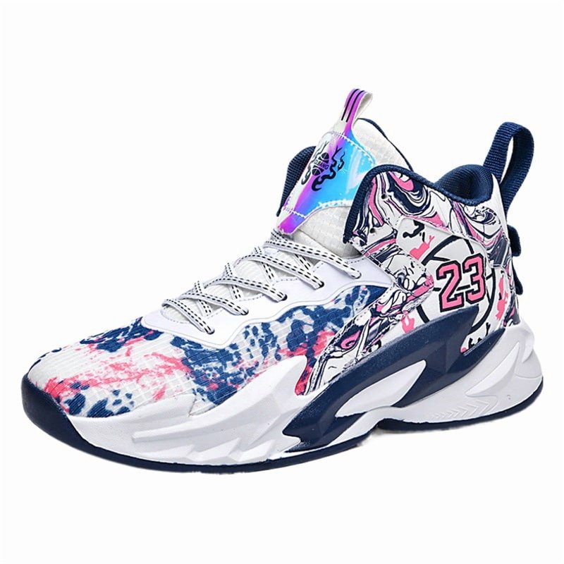 High Top Basketball Shoes for Boys, Indoor & Outdoor Sports Sneakers