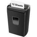 Cross Cut Paper Shredder for Home Office Security 12-Sheet Capacity