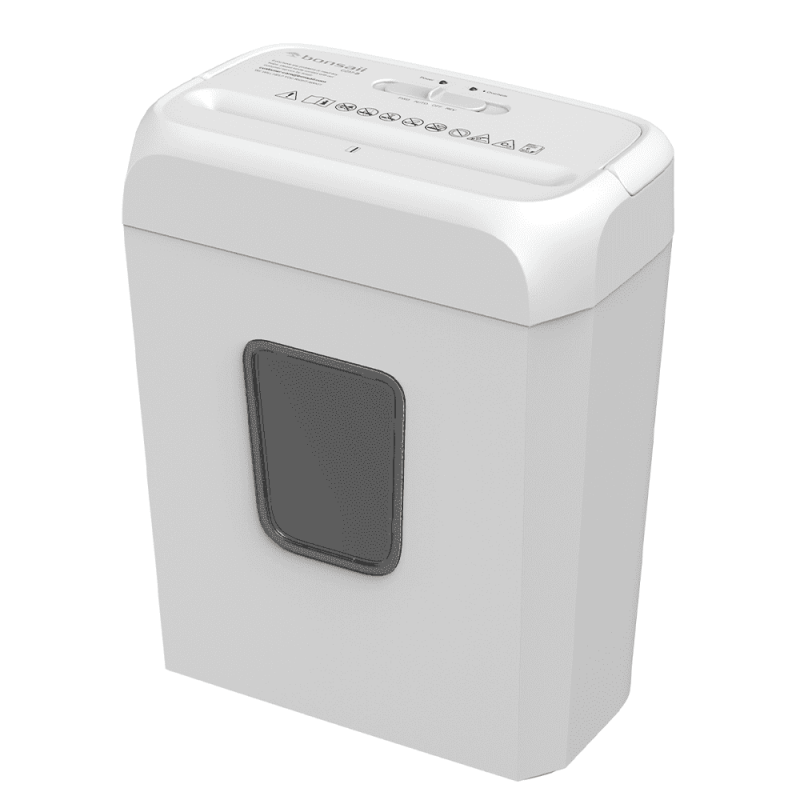 Crosscut Paper Shredder for Home Office 6-Sheet Capacity with Card and Staple Shredding