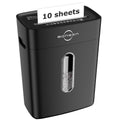 10-Sheet Cross Cut Paper Shredder with 4-Gallon Wastebasket for Home Office Security