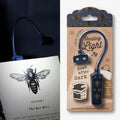 Book Lover's Reading Light - Bee Design, Paperback Reading Lamp
