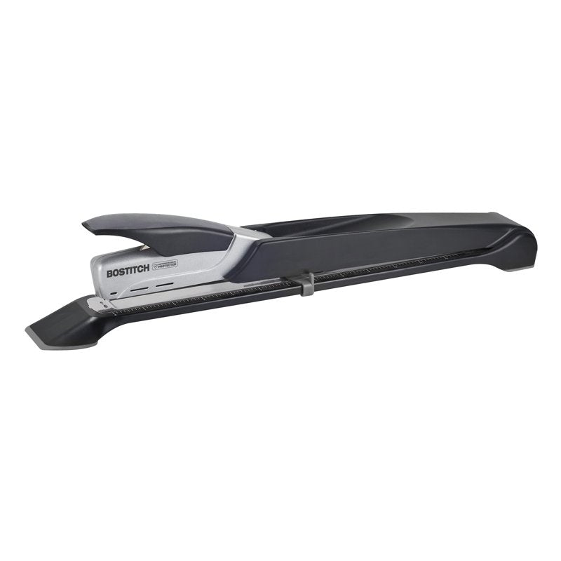 Long Reach Stapler 12.5 Inch Capacity for Up to 25 Sheets - Black & Silver