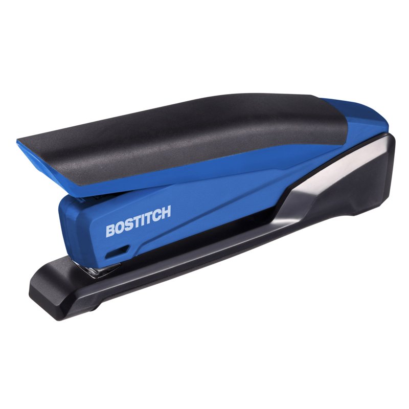 Bostitch InPower Spring-Powered Desktop Stapler, 20-Sheet Capacity - Blue (Variation: Blue, Single)