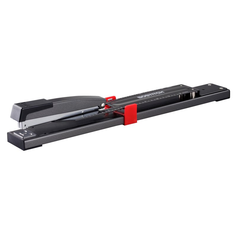 Long Reach Stapler 12 Inch Heavy Duty Office Booklet Stapler with Adjustable Guide