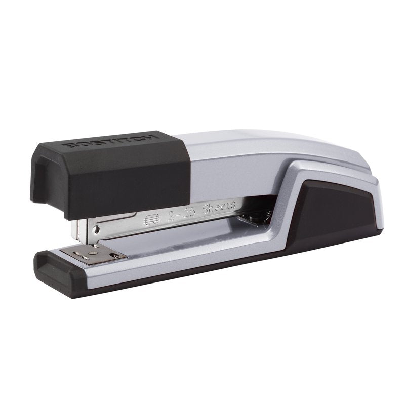 Premium 25-Sheet Capacity Stapler with No-Jam Technology, Silver Office Tool